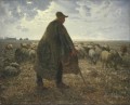 berger tendant son troupeau années 1860